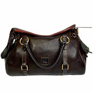 DOONEY & BOURKE LARGE FLORENTINE LEATHER PURSE